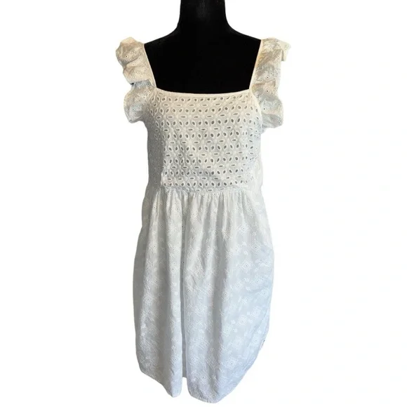 Patterned/Embroidered Mini Dress w Lining - Picture 5 of 13